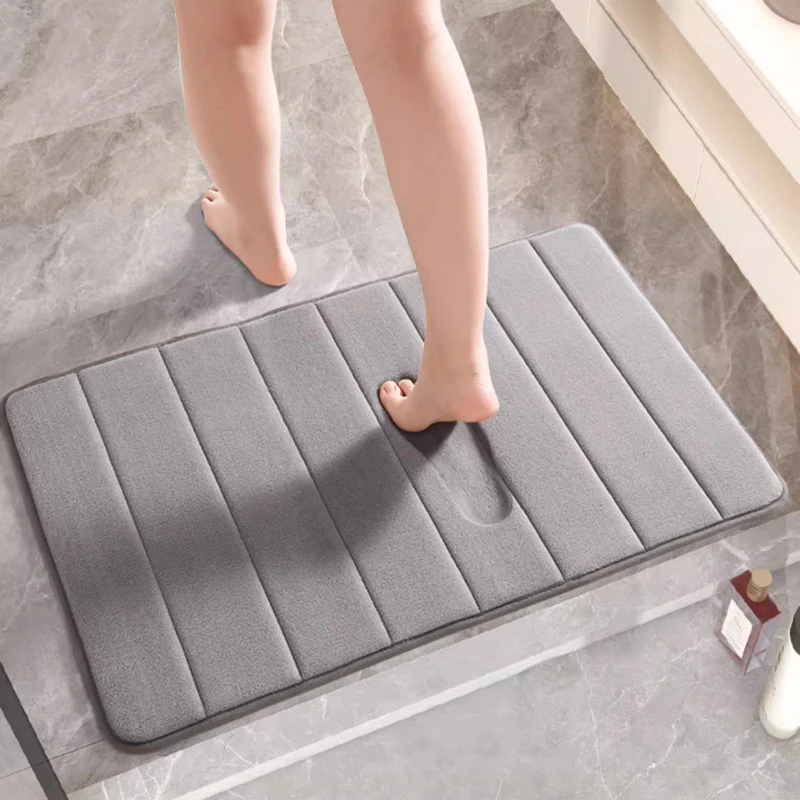 Floor Mat Bathroom Floor Mat Bathroom Mat Absorbent Bathroom Mat Bath Mat Anti Slip Mat Toilet Mat Super Absorbent Bath Mat For Bathroom Carpets Rugs Soft Memory Foam Floor Bedroom Toilet Floor Shower Non-slip Rug Home Decor