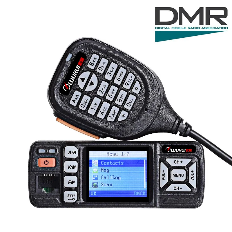 Wurui D300 DMR radios digital walkie talkie Radio stations devices Mobile  ham professional communicator 100km Amateur VHF UHF - AliExpress