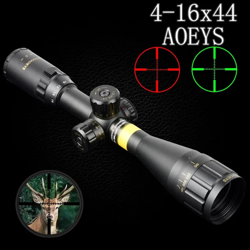 416x44AOEYSRifleScopesSniperAirGunSightforHuntingAirsoft