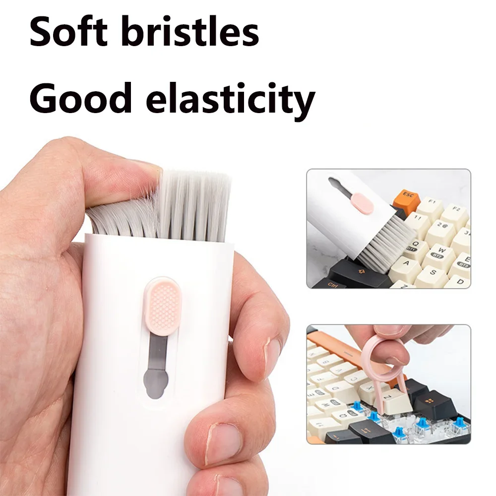 7-in-1 Keyboard Cleaning Kits Airpods Cleaner Headset Cleaner Pen Laptop Screen Cleaning Bluetooth Earphones Cleaning Kit 4