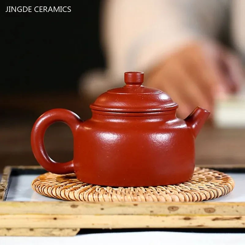 90ml Famous Yixing Purple Clay Teapot Raw Ore Dahongpao Filter Tea Pot Home Zisha Beauty Kettle Chinese Customized Tea Set