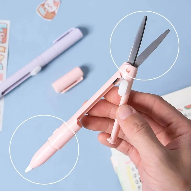 Coltello da Incisione 2 in 1 Mini, Penna Tagliacarte Portatile, Sicuro, in Ceramica, Coltello Multiuso per Cancelleria Scolastica e Forniture per Ufficio - immagine 2