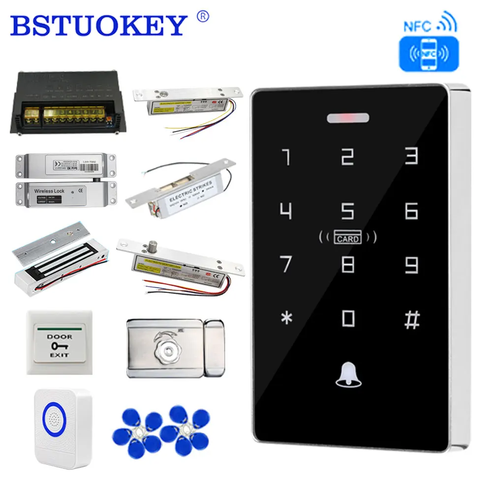 Backlight 125Khz 13.56Mhz Dual frequency RFID Access Control Card Reader Standalone Keypad 1600 User 10key