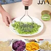 Heavy Duty Potato Masher for Smooth Puree - Kitchen Crusher Tool for Potatoes, Fruits & Vegetables - Easy to Use & Clean 2