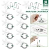 1/5/10Pcs Flower Shape Shower Drain Sink Remover Hair Filter Chain Hook Catcher Strainer Hair Snare for Bathroom Kitchen Bathtub 1