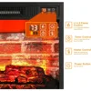70" Electric Fireplace with Mantel, Fireplace TV Stand for TVs Up to 80 Inch, Modern Entertainment Center with Storage 6