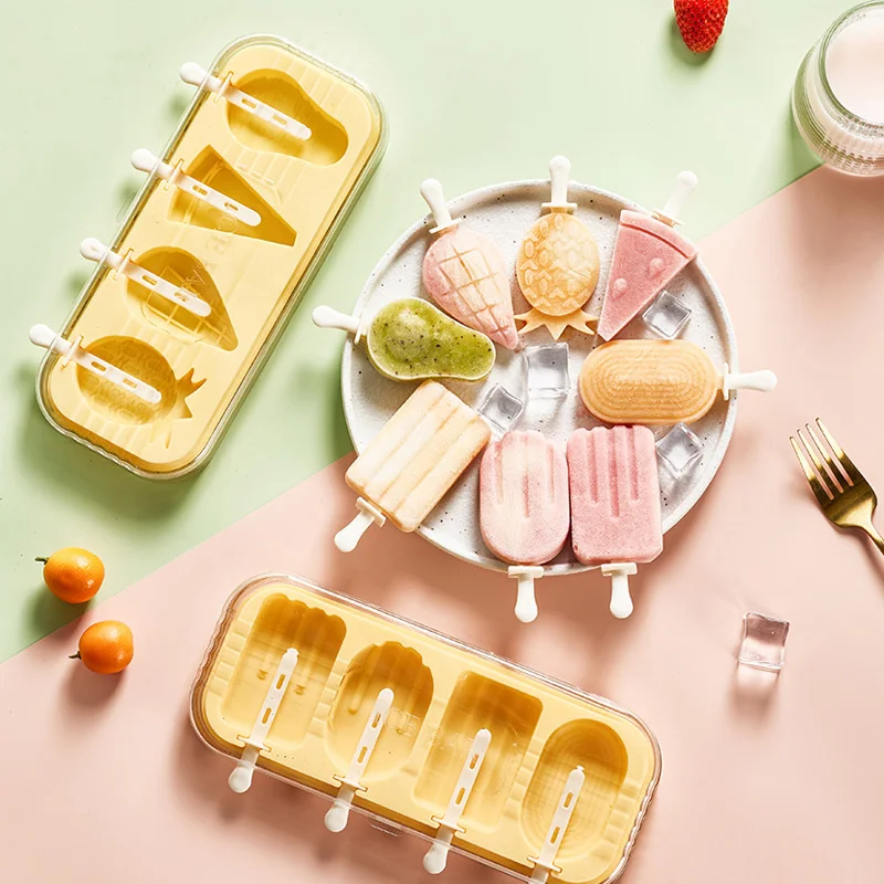 

Ice Cream Mold Diy Making Pineapple Watermelon Popsicle Silicone Mold Cookie Snack Making Tools Kitchen Tools Accessories