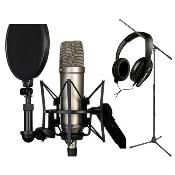 Mic Shock Mount Holder Professional Mic Shock Mount Bracket with Shield Filter Screen Studio Stand Black microphone stand,microphone pop filter,microphone mount clamp,microphone shock mount