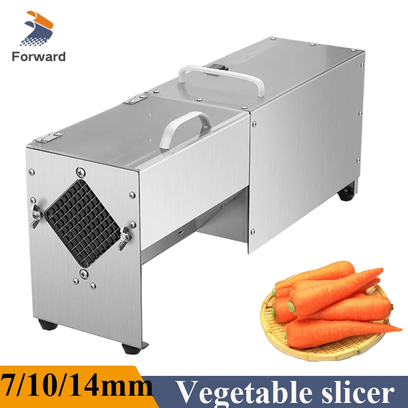 Electric Vegetables Fruit Cutting Machine 7/10/14mm Stripe Cutter for Potato Carrot Cucumber Stripe Cutting Tool
