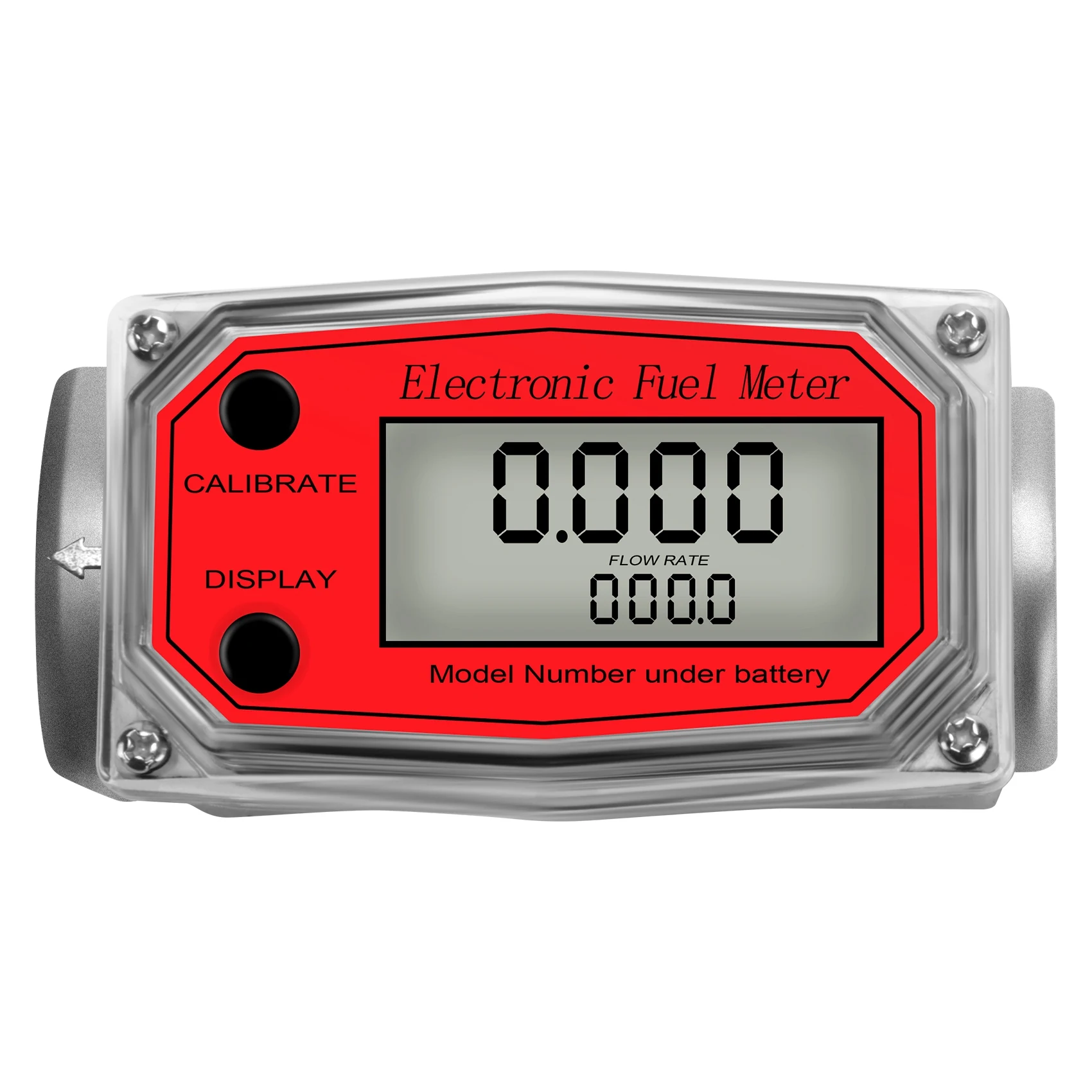 2INCH Counter Diesel Petrol Methanol Water Aluminum Alloy Durable Digital Turbine Flow Meter LCD Electronic Fuel Meter Flowmeter