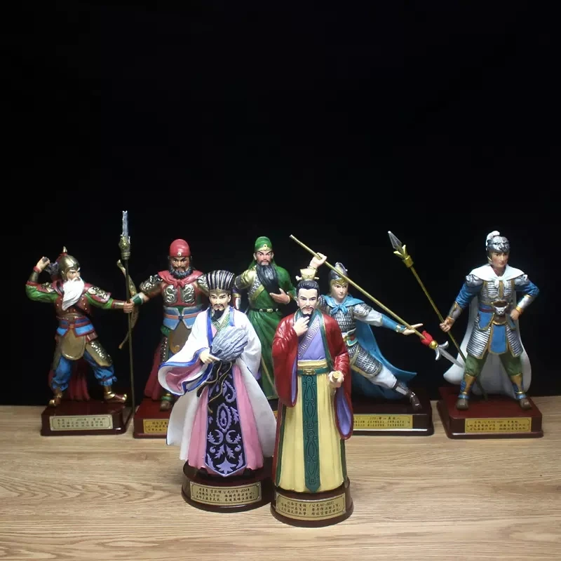 

Creative Chinese Heroes Ornaments The Romance of The Three Kingdoms Historical Figure Statue home living room office decoration