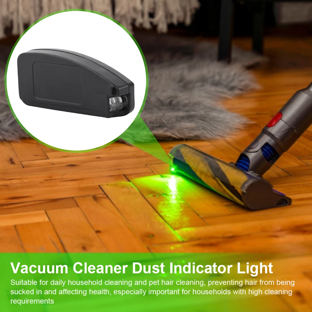 Vacuum Light with Green LED Illuminated Attachment Universal Vacuum Lamp Vacuum Cleaner LED Dust Display Lamp for Home Pet Shop