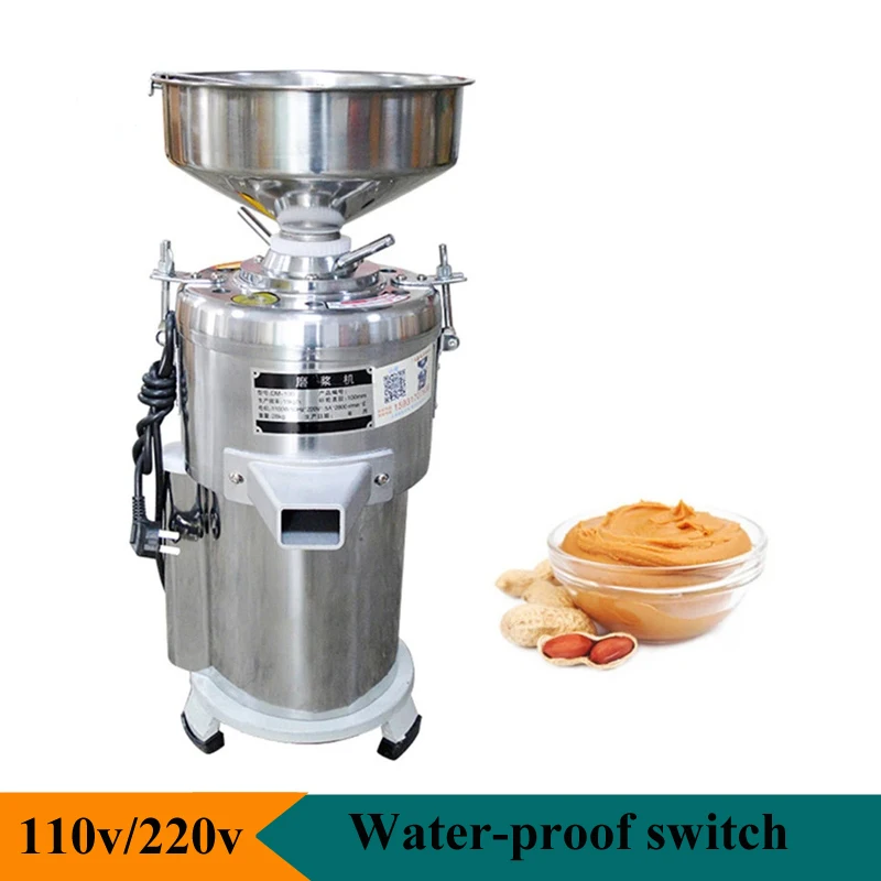 WaterProofSwitchStainlessSteelPeanutButterMachineMaker110220V