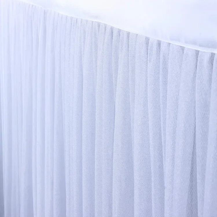 White Pink Tulle Table Skirts for Wedding Kids Birthday Party Tableware Tablecloth Table Skirts Tutu for Party 6/9/14 FT