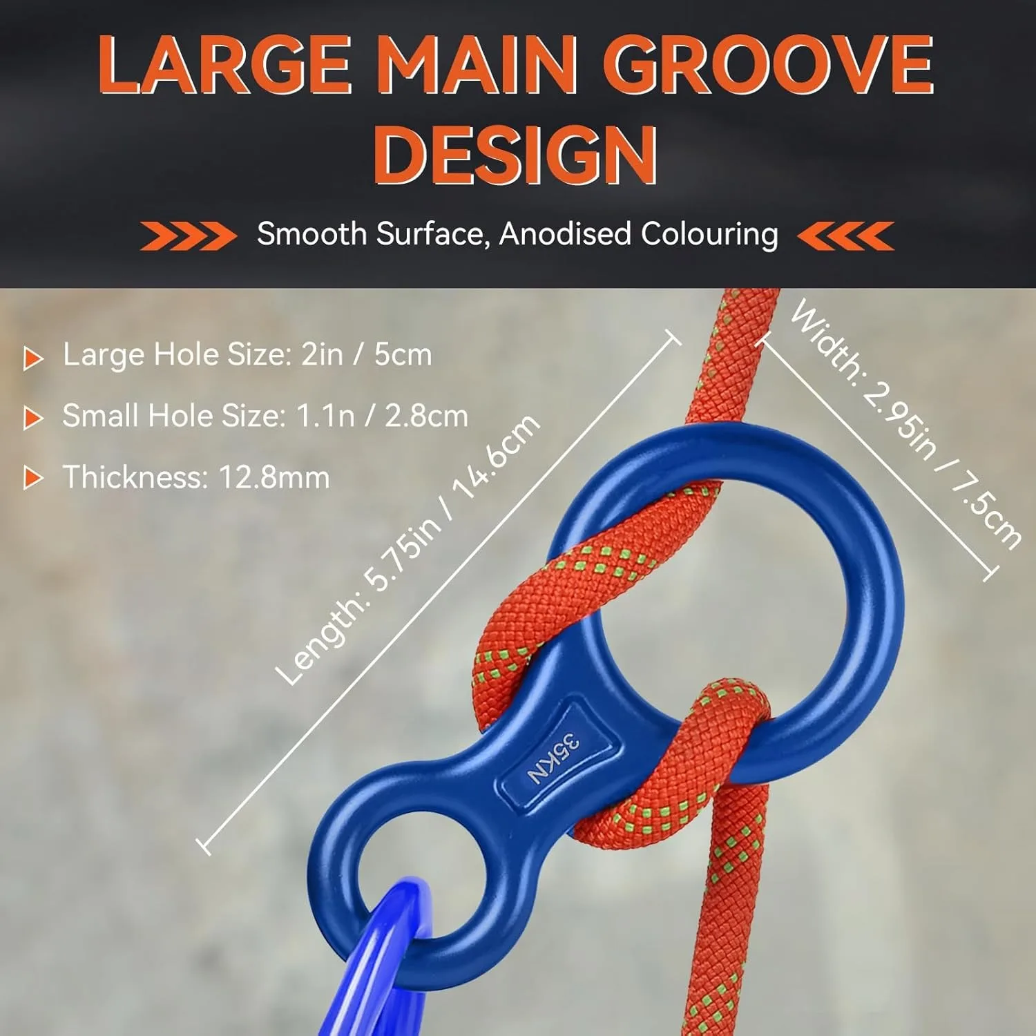 Figure 8 Descender Set with Auto-Locking Carabiner (35kN/5kN) 5