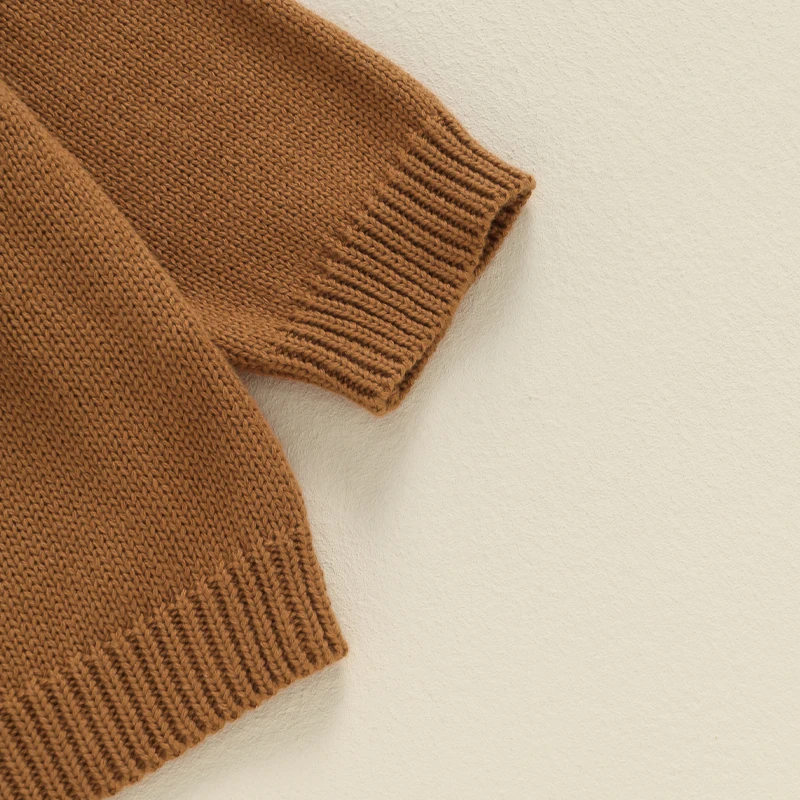 어린이용 긴팔 크루 넥 스웨터, 글씨 호박, 따뜻한 겨울 스웨터, 여아 남아용 할로윈 옷