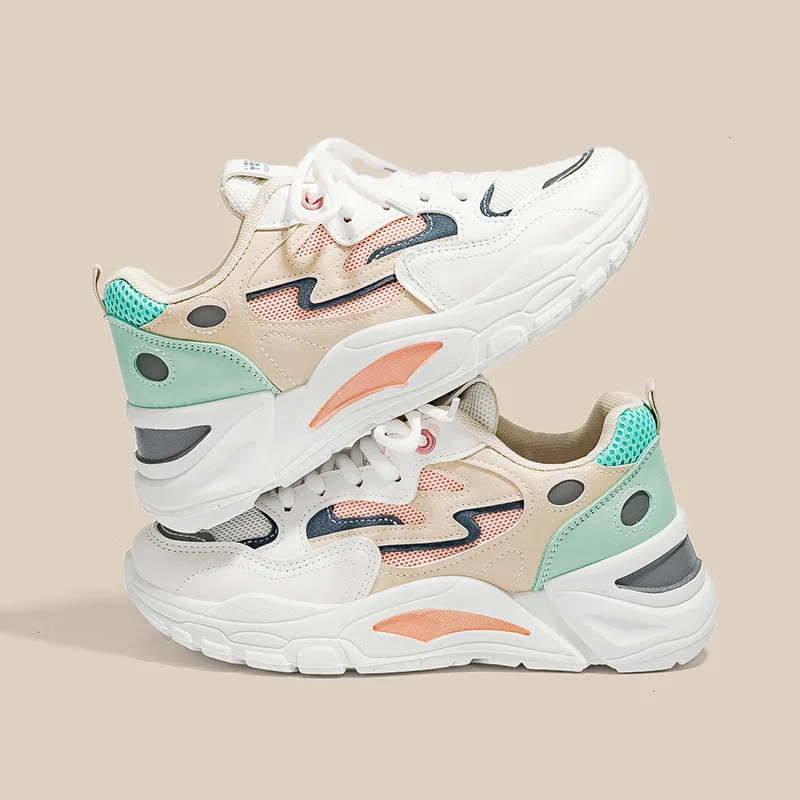 

Women's New Casual Shoes Mesh Breathable Platform Sneakers