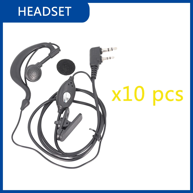 Walkie Talkie Headset QuanSheng UVK5 Earpiece UVK6 UV5R Plus DM-1701 BFUV-13 UV17 Plus Air Tube Headphone BF UV5R Two Way Radios 4