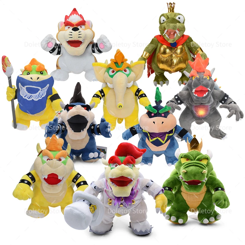 16 Styles Mario Bros Plush Wonder Bowser Jr Meowser King