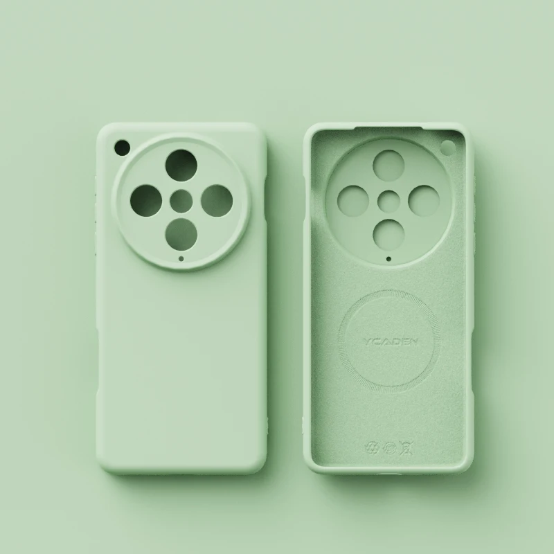 Magnetic Matte Soft Silicone Case with Velvet Finish and Camera Protection