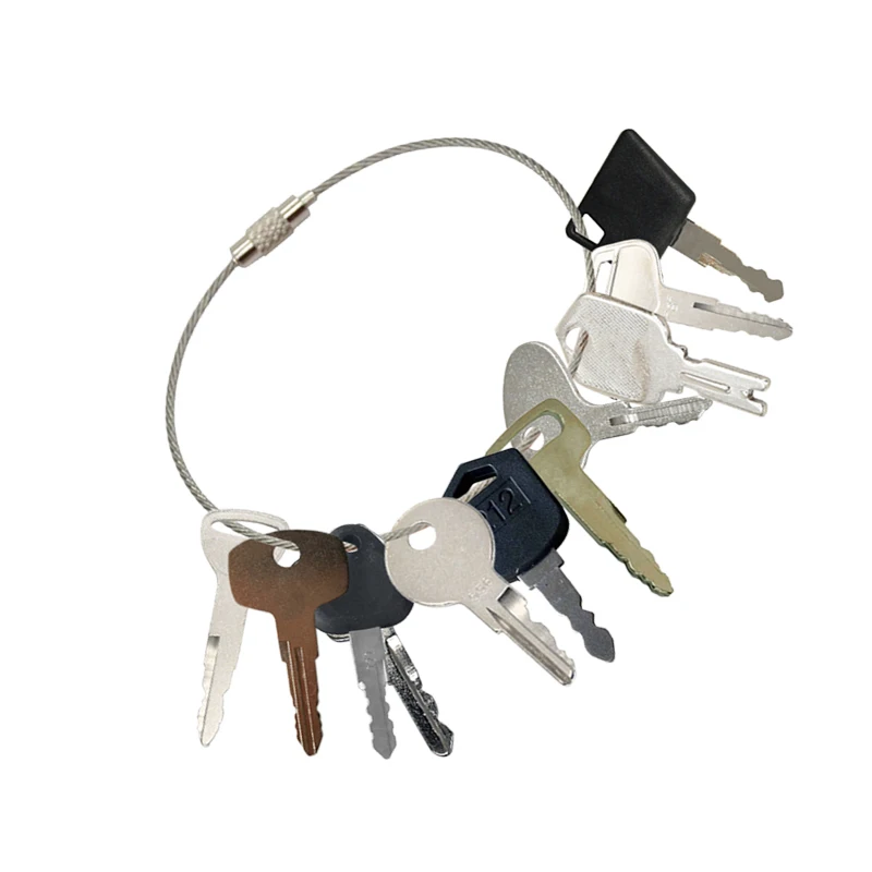 11Pcs Ignition Keys Compatible With Toyota Forklift Compatible With New Holland Forklift Volvo Excavators
