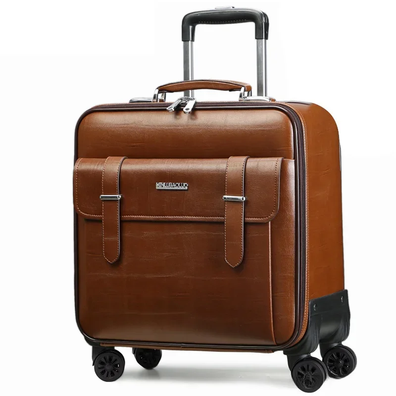 New161820inchTravelsuitcasewithwheelsLeatherBusiness