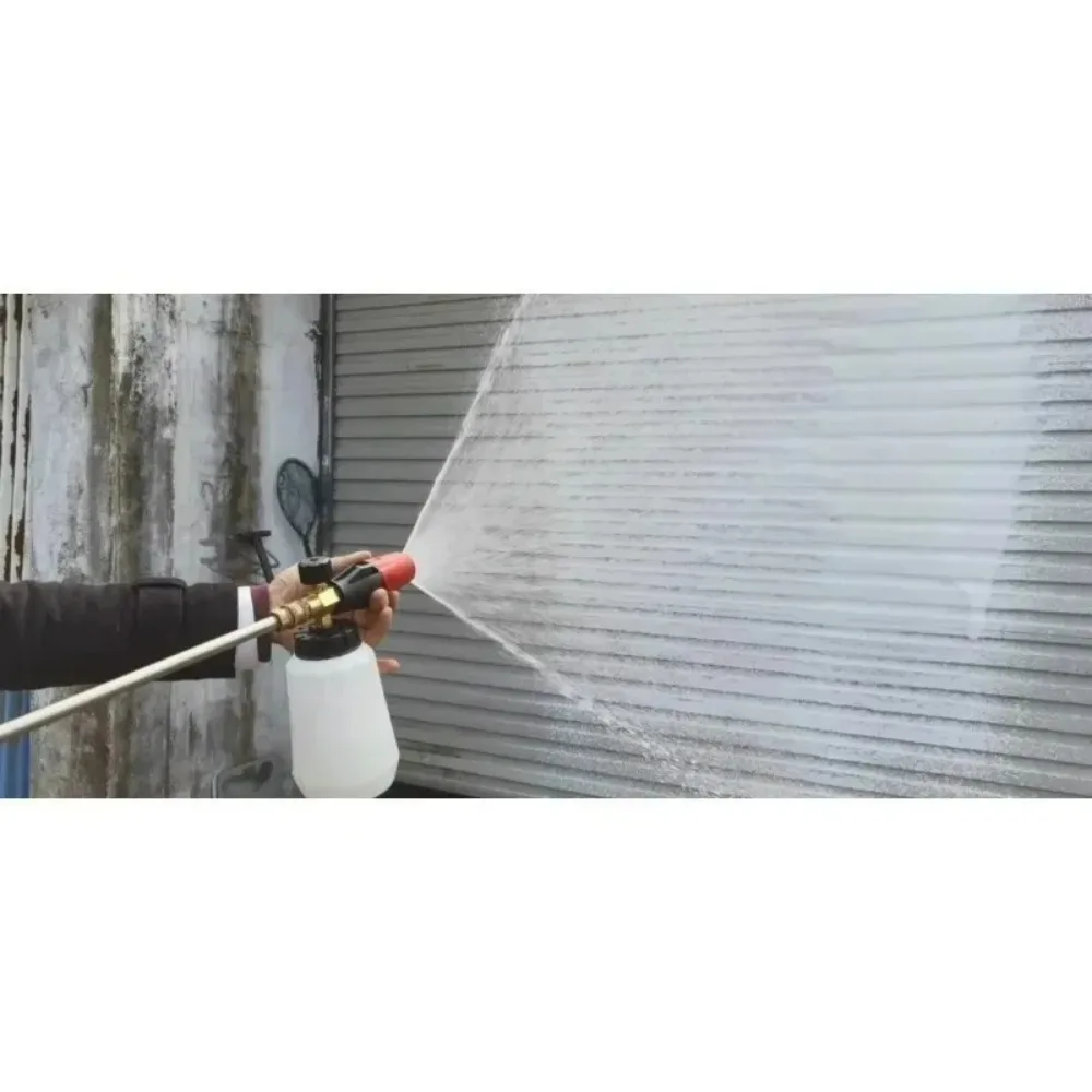 카처 K 시리즈 4350PSI 고압 세척기용 5개 노즐 M22-14 어댑터 1/4 퀵 커넥트 인터페이스 미세 세차 폼 스프레이 건