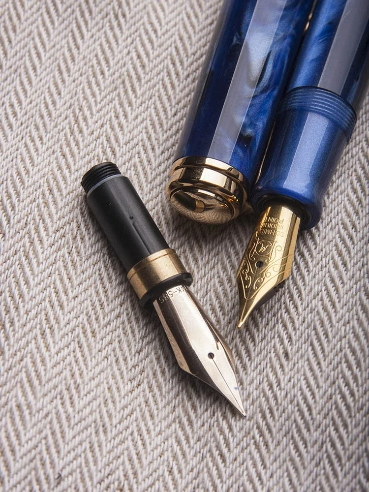 新色 ADMOK M800 スムースアクリルピストン万年筆 BOCK/シュミット