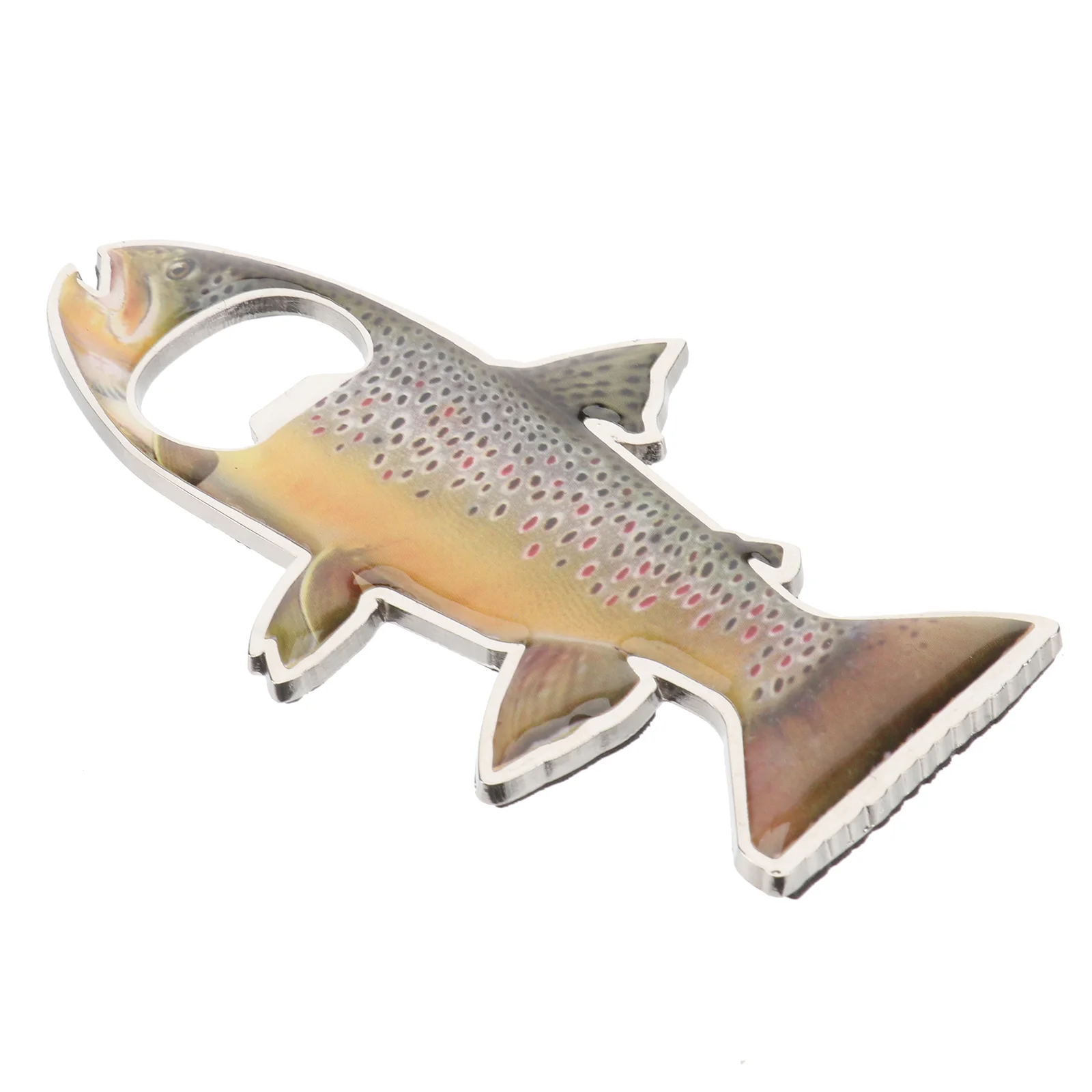 

Rainbow Stainless Steel Trout Fish Bottle Opener Fridge Magnet (Random Style)