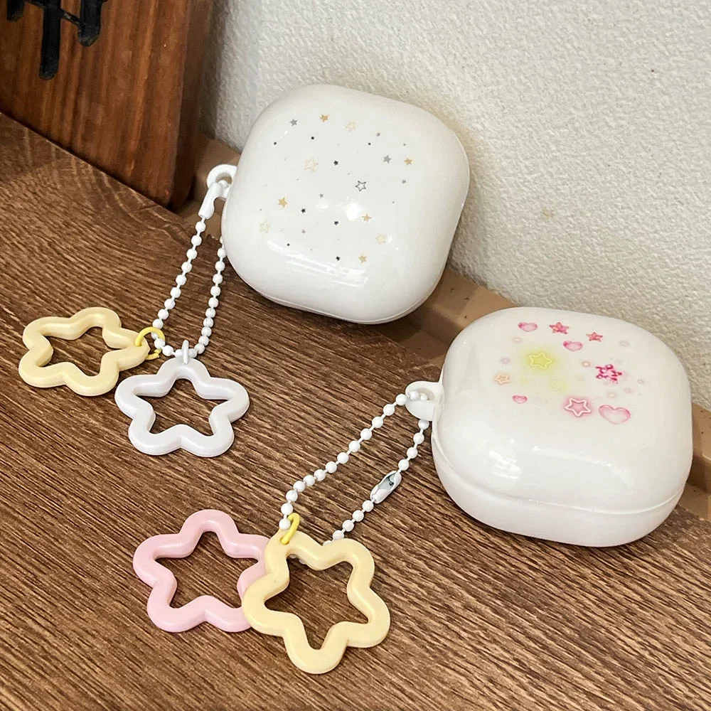 Cute Butterfly Stars Portachiavi Custodia Per Auricolari Per Samsung Galaxy Buds Live Buds 2 Pro Custodia Morbida In Silicone Per Buds Pro Clear Shell