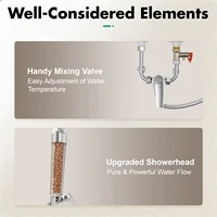 Chauffe-eau électrique à affichage numérique vertical, capacité du réservoir interne de 30 L/6,6 gallons, chauffe-eau à accumulation standard G1/2 blanc 5