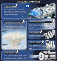 BORVA เครื่องกรองน้ํา UF ไหลสูงทั้งบ้าน 0.01μm ตัวกรองแร่สแตนเลสพร้อมเมมเบรน PVDF แบบล้างทําความสะอาดได้ 1000L 2
