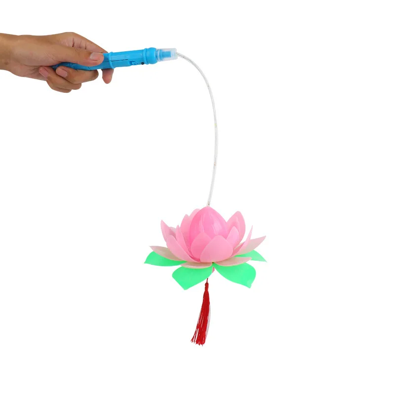 

Children's Light-emitting Toys Creative Simulation Electric Lotus Flash Portable Lanterns Happy New Year Portable Lanterns Toys
