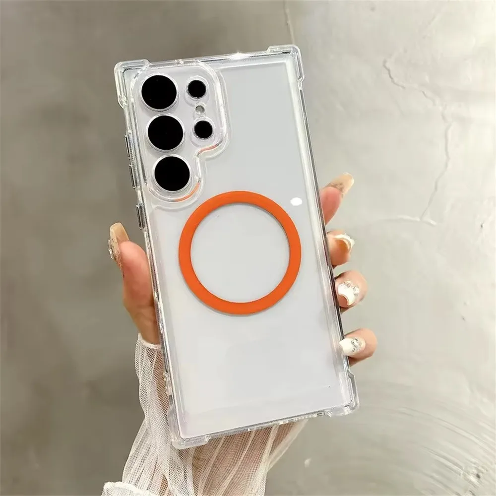 Ultra Clear Magnetic Phone Case with Shockproof Corner Protector