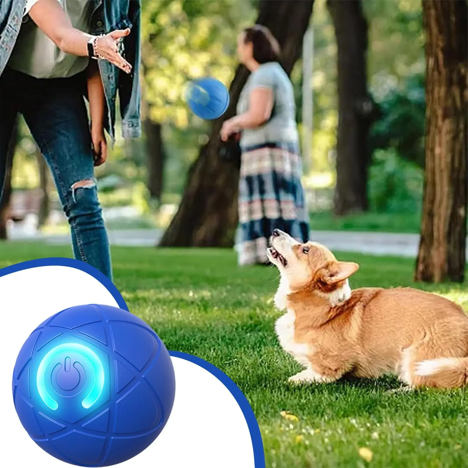 Toy with light ring visible