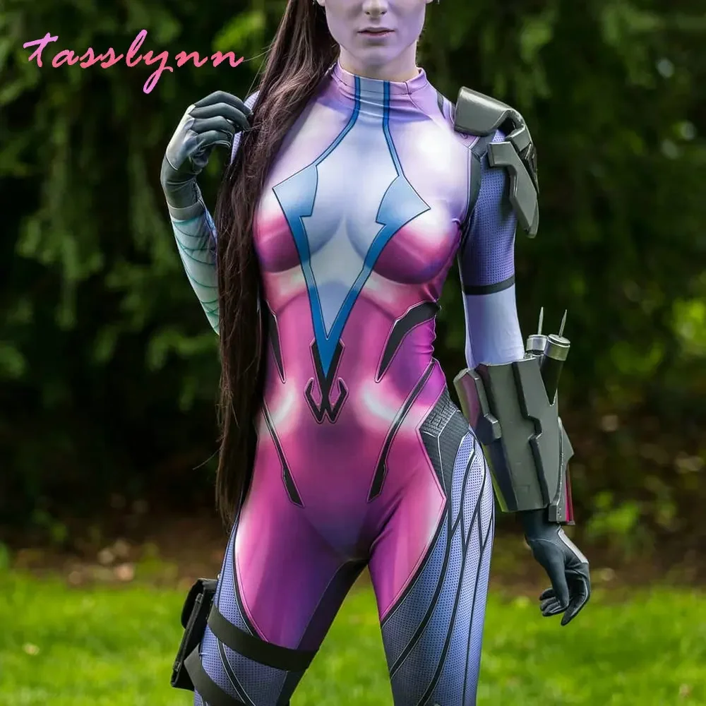 Игровые костюмы Overwatch, костюм для косплея Widowmaker, женский костюм для девушек, боди для взрослых/детей