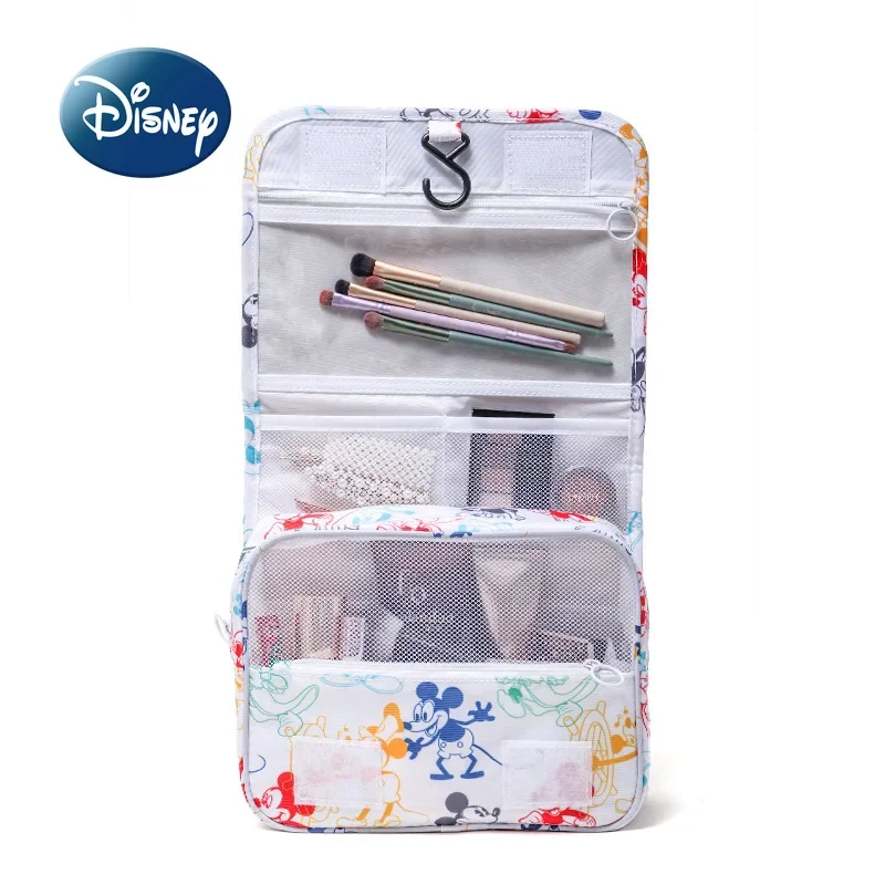 Disney Mickey Original New Cosmetic Bag Luxury Brand Fashion Lipstick Bag Large Capacity Travel Portable Cosmetic Storage Bag