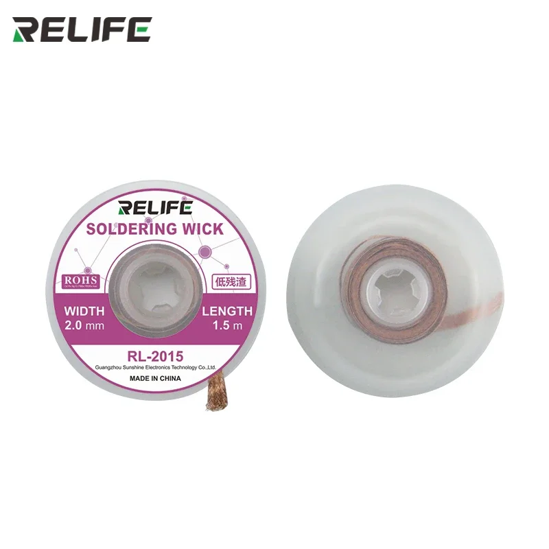 RELIFE 납땜 심지 납땜 제거 브레이드 납땜 제거기 와이어, PCB 주석 제거 용접 수리 도구 1.5mm 2mm 2.5mm 3mm 3.5mm