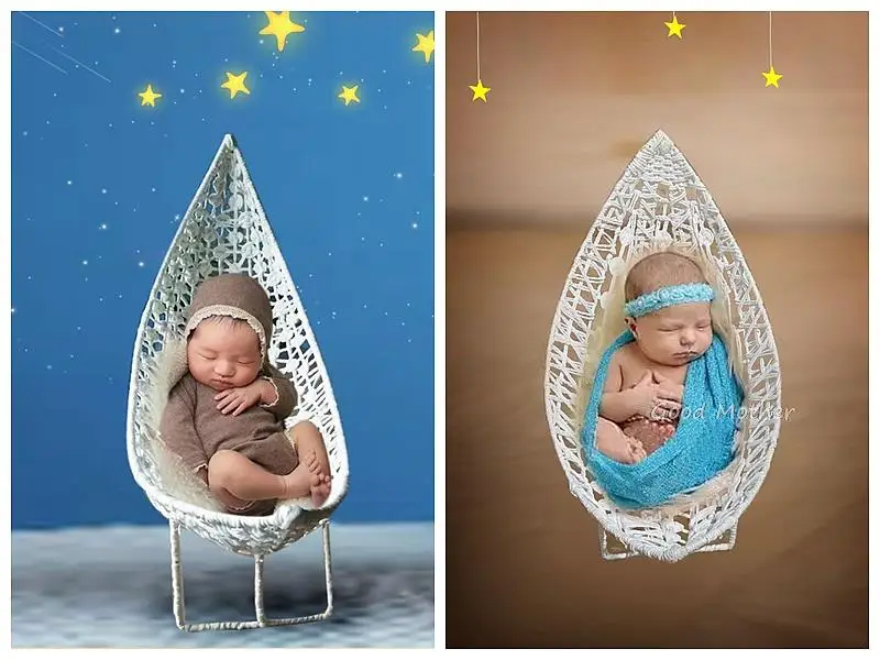 

Newborn photo basket studio 100 days one month baby backrest chair new children photo props baby