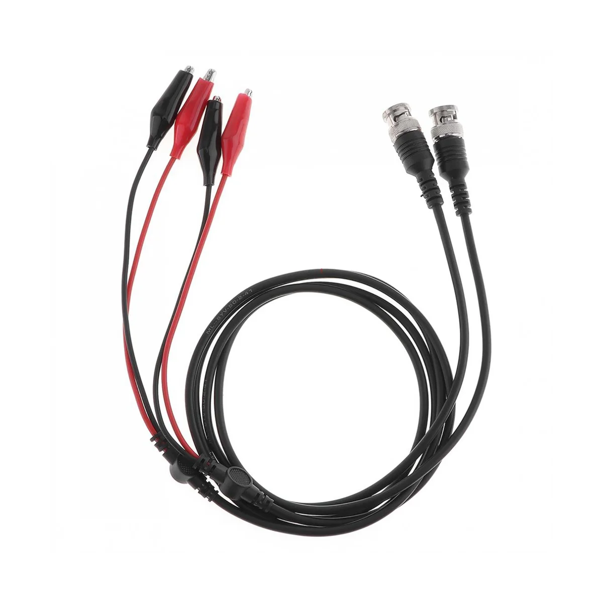 

2Pcs BNC Q9 Male Plug to 35mm Dual Clip Oscilloscope Test Probe Lead Cable Oscilloscope Measurement Accessory