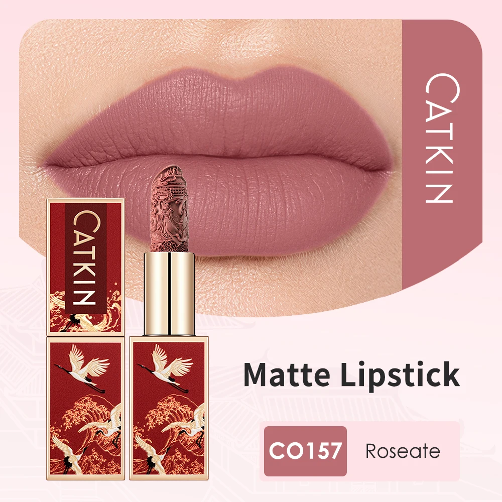CATKIN Makeup Velvet Matte Lipstick, Hydrating Satin Long Lasting lipstick with Smooth and Creamy Texture 2