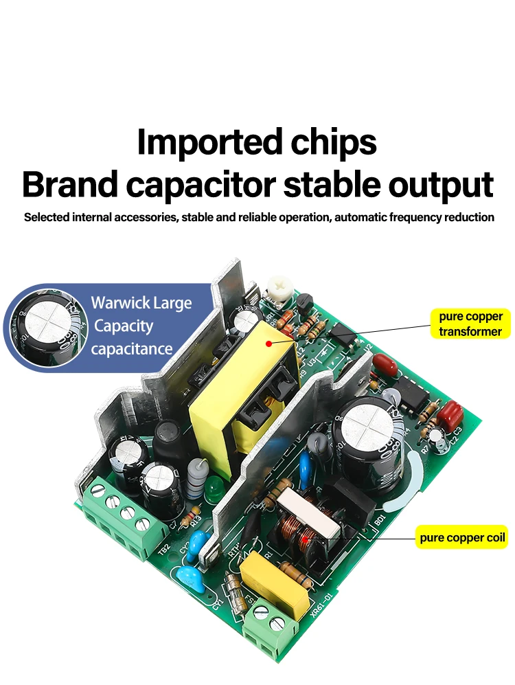 Description Picture 6 of itemDR DIN Rail Switching Power Supply Series 15W AC To DC 100-240VAC 5V 12V 24VDC LED Strip Industrial Transformers Adapter
