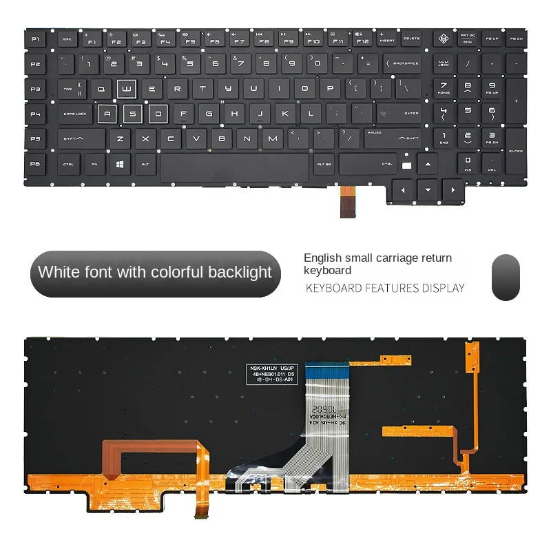 Фото Применимо для замены клавиатуры HP Shadow 3rd Generation Night Elf 3rd Generation 15-CE 17-Бриллиантовая замена клавиатуры №3