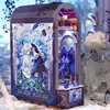 DIY Book Nook Wooden Miniature Model Kit Game Xiao'qiao Dream Bookend Assembled 3D Puzzle Bookshelf Home Decor Friends Gifts 4