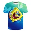 Spongebob Squarepants Summer Childrens Wear Boys And Girls T-shirt Top Cartoon Anime Print Children's Sportswear t shirt boys 6