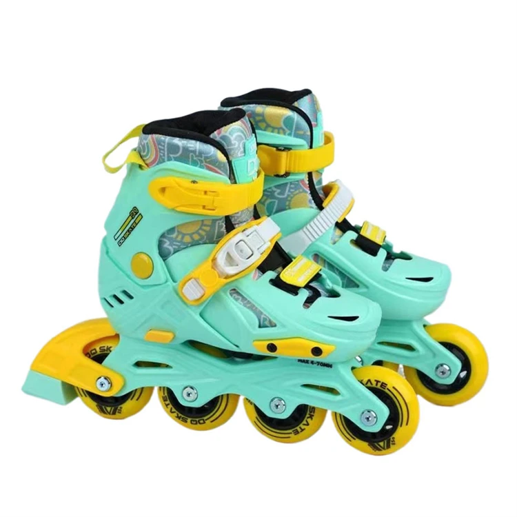 

Colorful 4 wheels Adjustable Roller Skate Shoes Children Pink Skating Shoes for Kid
