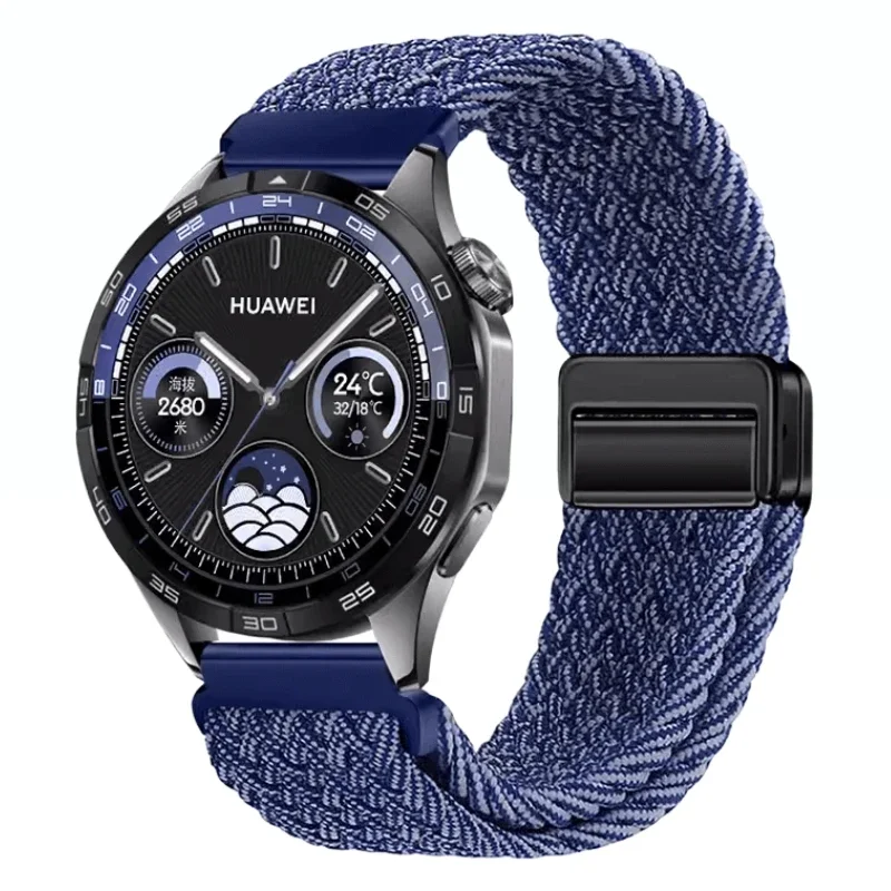 Magnetic Buckle Nylon Watch Band with Adjustable Strap