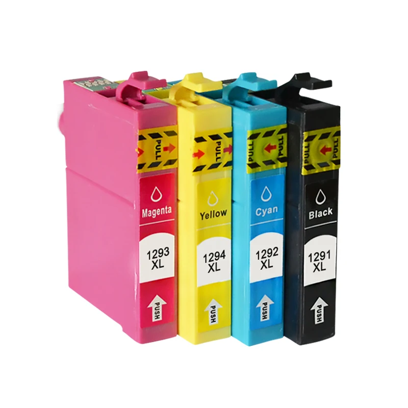 T1295 Multipack Ink Cartridges Replacement For T1291 T1292 T1293 T1294  Compatible For Epson Sx435w Sx235w Wf-3520 Wf-3540