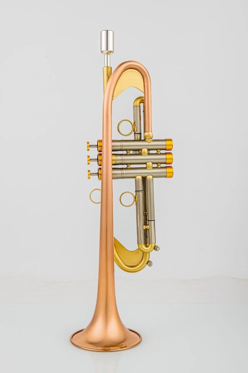 Bach Bb Trumpet Phosphorous Copper Brass Plated Professional Brass Instruments With Case