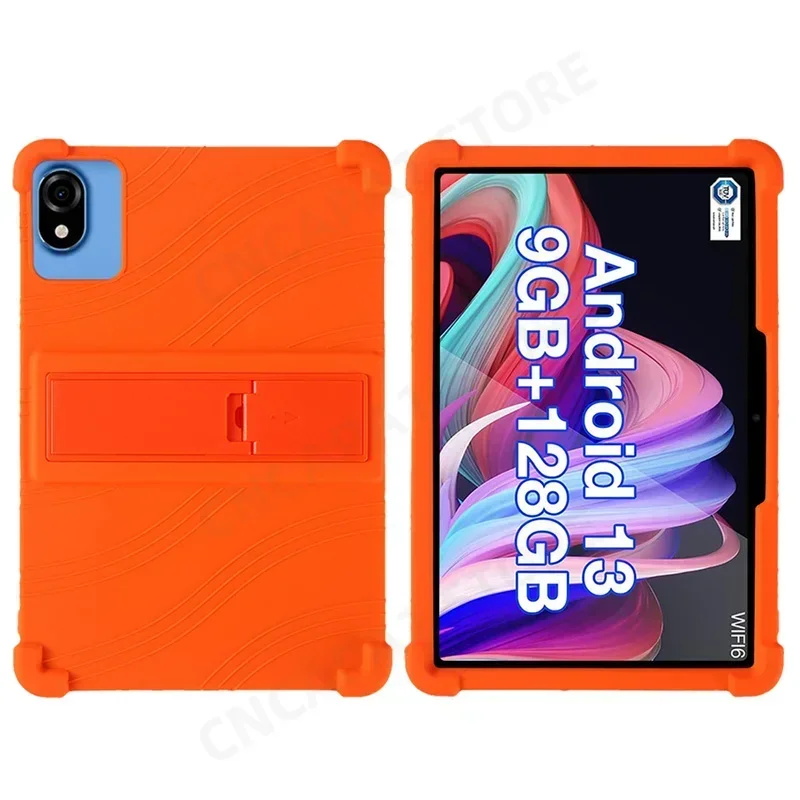 Slim Shockproof Tablet Case with Rear Kickstand and Soft Silicone Protection, 10.1 Inch